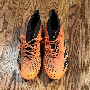 adidas Men's Orange and Black predators